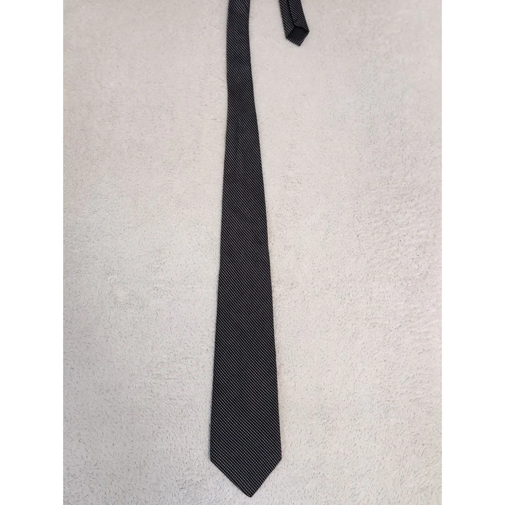 Vintage EUC Brooks Brothers Silk Striped blac Men's USA Blue Label Men's Necktie